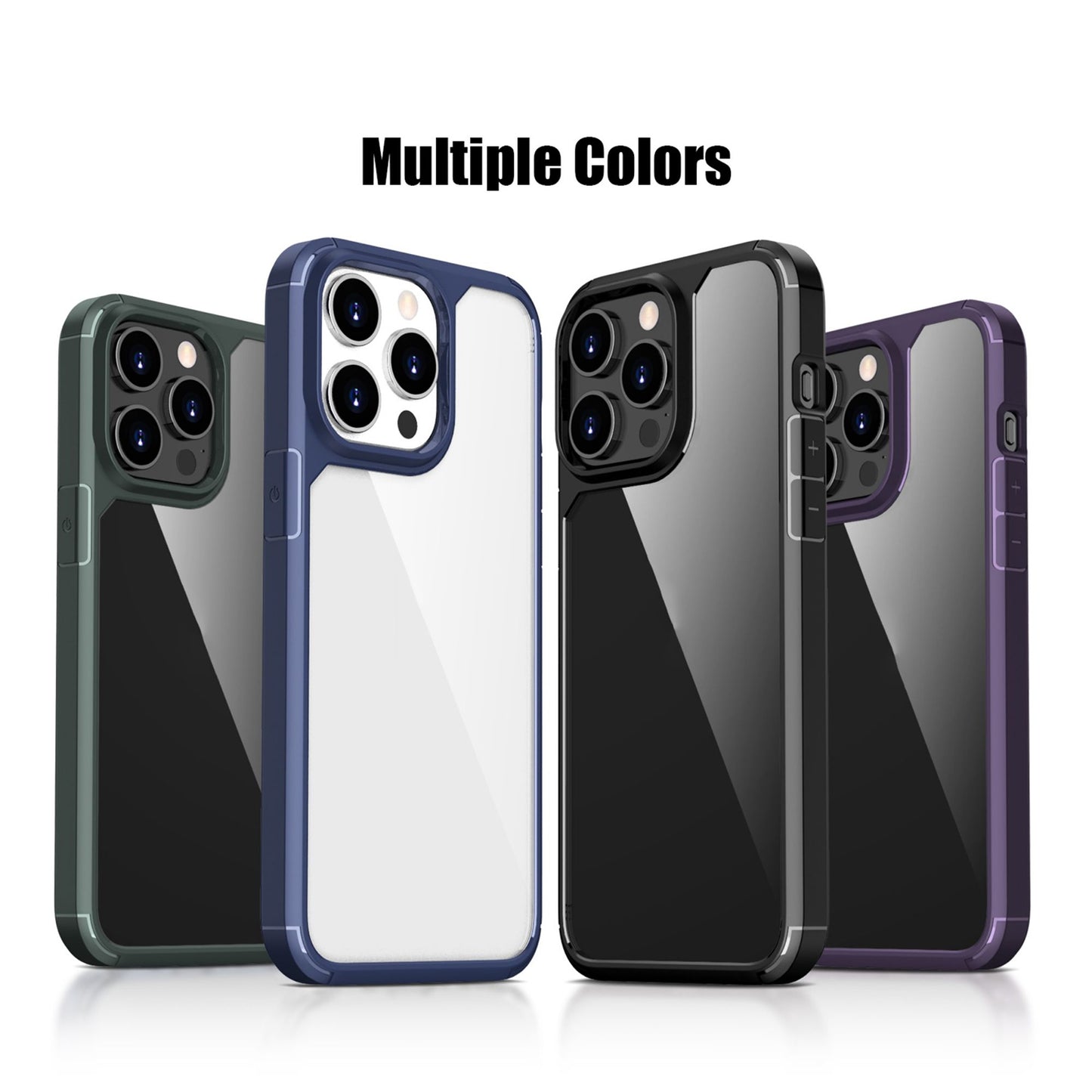 ELECTROPRIME For iPhone 15 iPAKY YJ Series Transparent PC+TPU Phone Case(Purple)