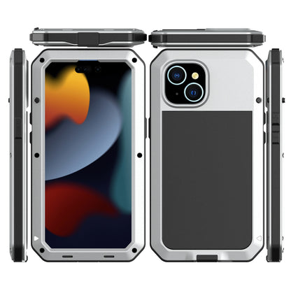 ELECTROPRIME For iPhone 15 Shockproof Life Waterproof Dust-proof Metal + Silicone Phone Case(Silver)