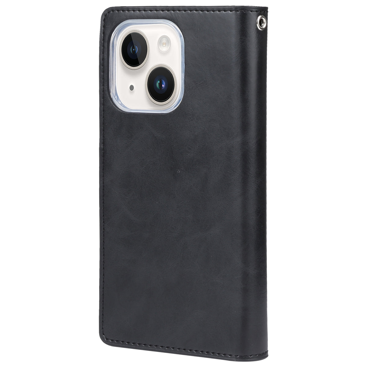 ELECTROPRIME For iPhone 15 Plus GOOSPERY MANSOOR DIARY 9 Card Slots Leather Phone Case(Black)