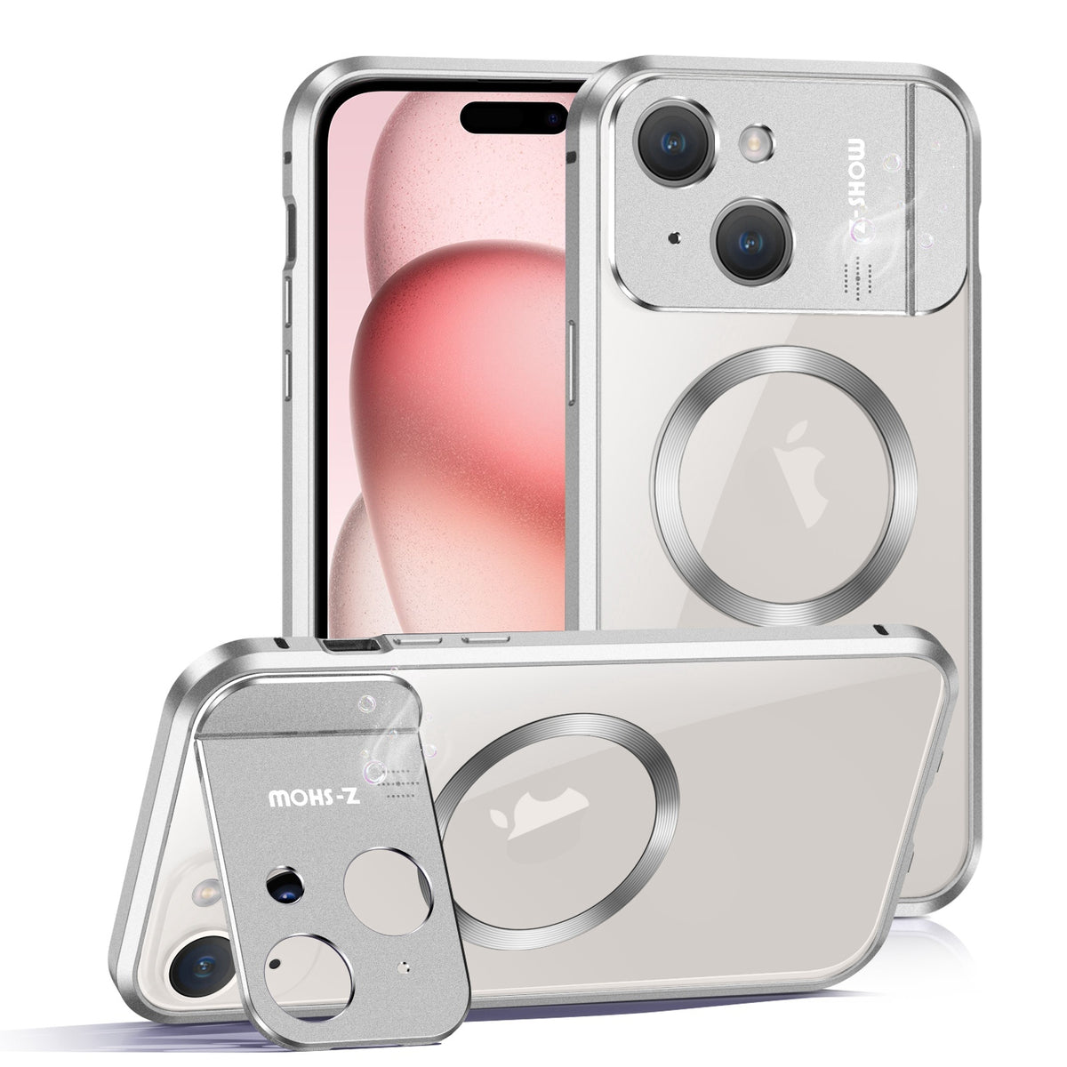 ELECTROPRIME For iPhone 15 Aromatherapy Holder Single-sided MagSafe Magnetic Phone Case(White)