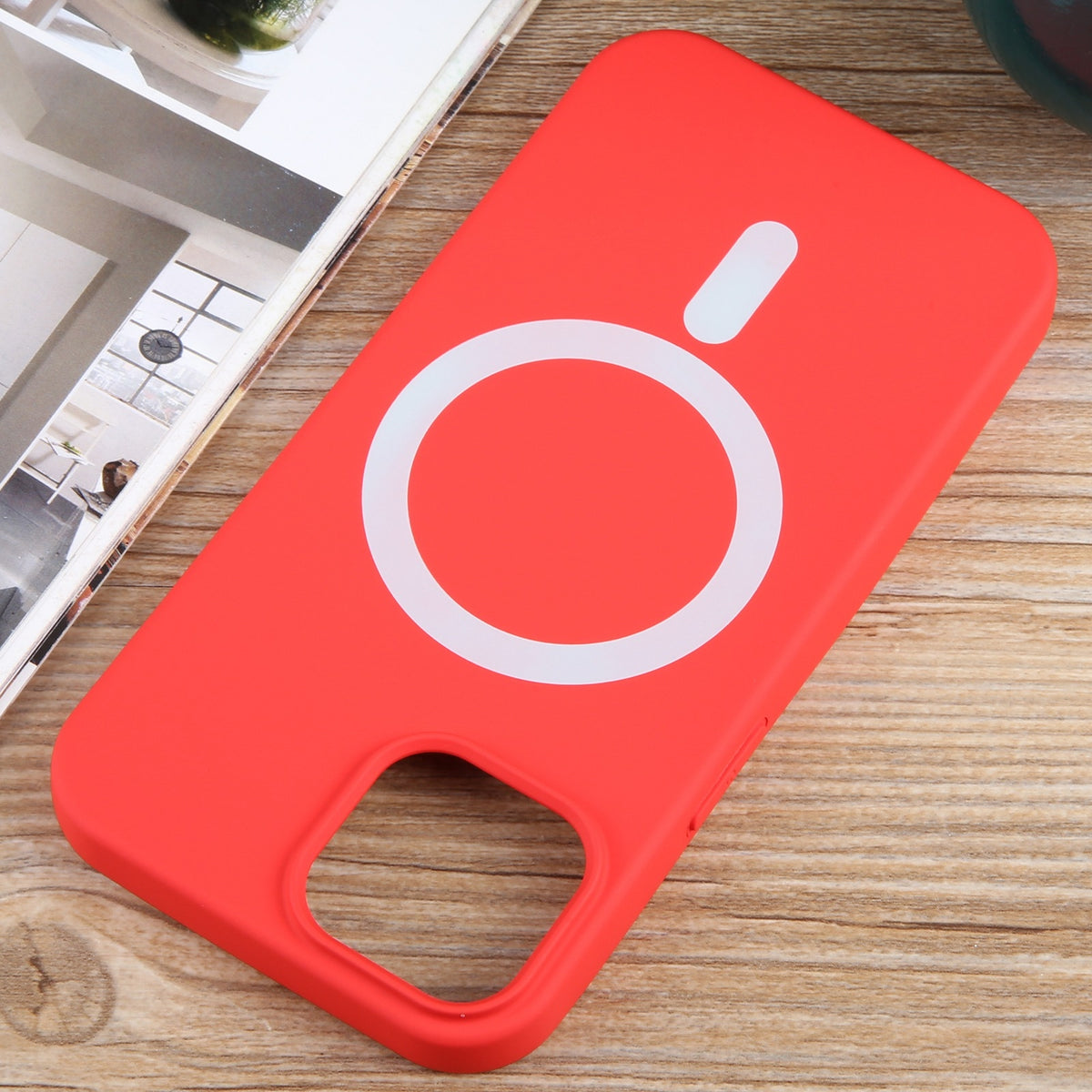 ELECTROPRIME For iPhone 15 Plus MagSafe Liquid Silicone Phone Case(Red)
