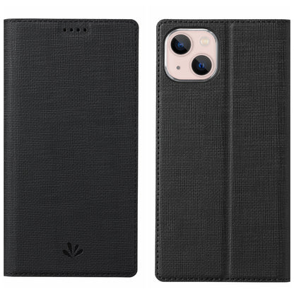 ELECTROPRIME For iPhone 15 ViLi DMX Series Shockproof TPU + PU Leather Magnetic Attraction Horizontal Flip Case(Black)