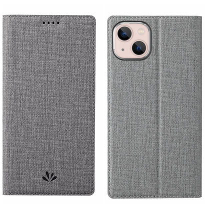 ELECTROPRIME For iPhone 15 ViLi DMX Series Shockproof TPU + PU Leather Magnetic Attraction Horizontal Flip Case(Grey)