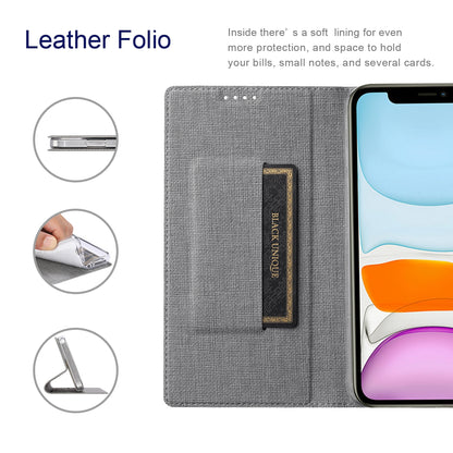 ELECTROPRIME For iPhone 15 ViLi DMX Series Shockproof TPU + PU Leather Magnetic Attraction Horizontal Flip Case(Grey)