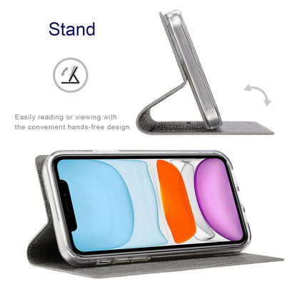ELECTROPRIME For iPhone 15 ViLi DMX Series Shockproof TPU + PU Leather Magnetic Attraction Horizontal Flip Case(Grey)