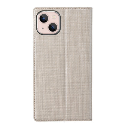 ELECTROPRIME For iPhone 15 ViLi DMX Series Shockproof TPU + PU Leather Magnetic Attraction Horizontal Flip Case(Gold)