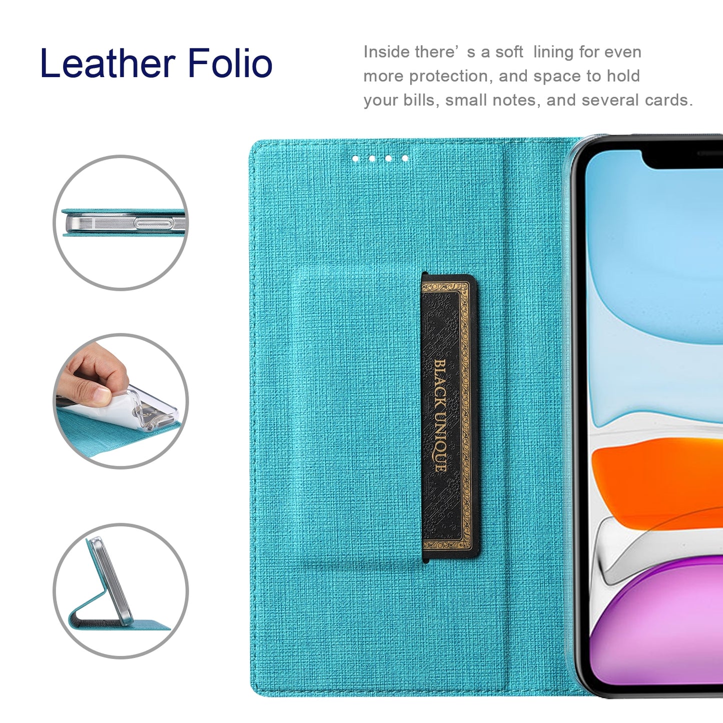 ELECTROPRIME For iPhone 15 ViLi DMX Series Shockproof TPU + PU Leather Magnetic Attraction Horizontal Flip Case(Blue)