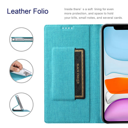 ELECTROPRIME For iPhone 15 ViLi DMX Series Shockproof TPU + PU Leather Magnetic Attraction Horizontal Flip Case(Blue)