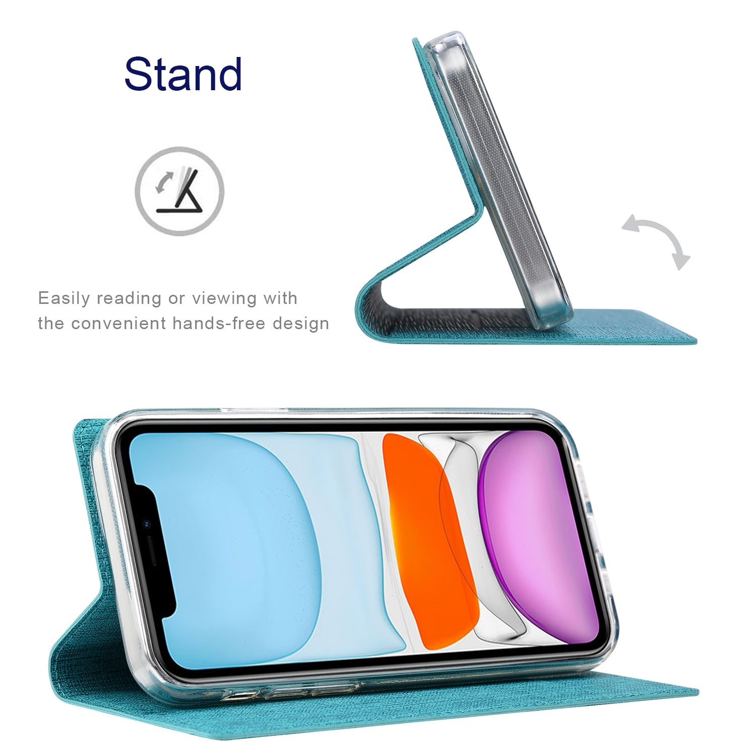 ELECTROPRIME For iPhone 15 ViLi DMX Series Shockproof TPU + PU Leather Magnetic Attraction Horizontal Flip Case(Blue)