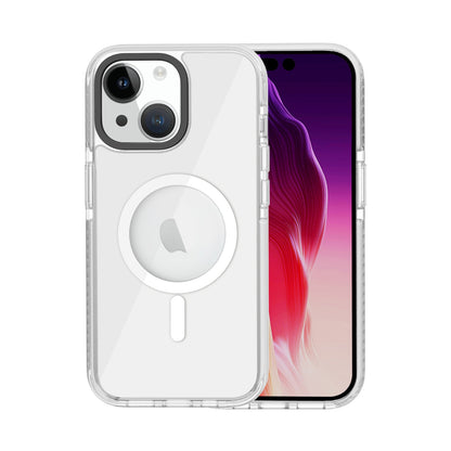 ELECTROPRIME For iPhone 15 Kingsteel Wolf MagSafe Transparent Phone Case(White)