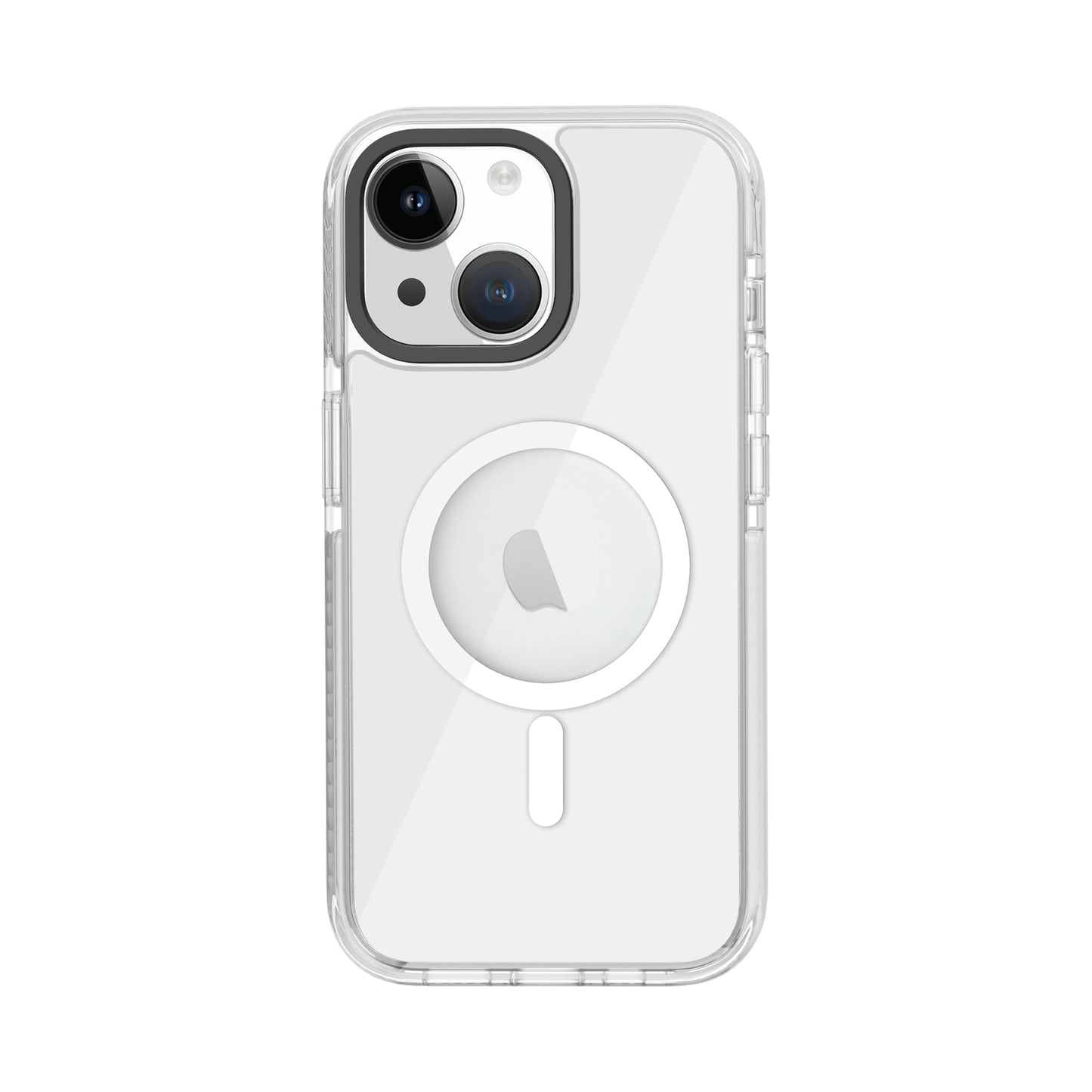 ELECTROPRIME For iPhone 15 Kingsteel Wolf MagSafe Transparent Phone Case(White)
