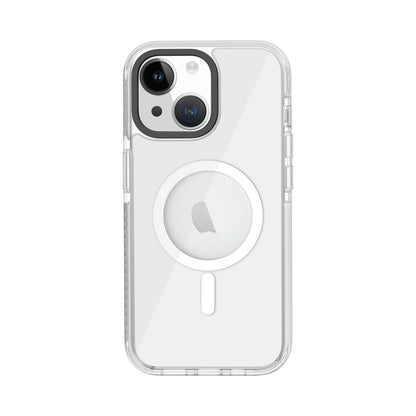 ELECTROPRIME For iPhone 15 Kingsteel Wolf MagSafe Transparent Phone Case(White)