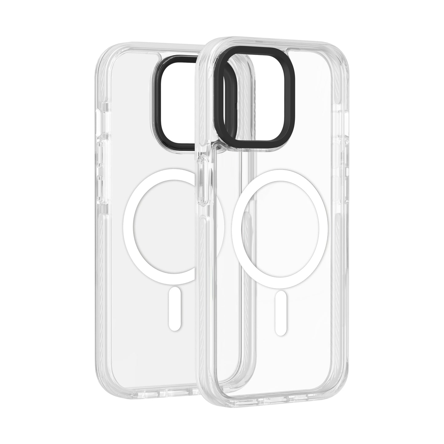 ELECTROPRIME For iPhone 15 Kingsteel Wolf MagSafe Transparent Phone Case(White)