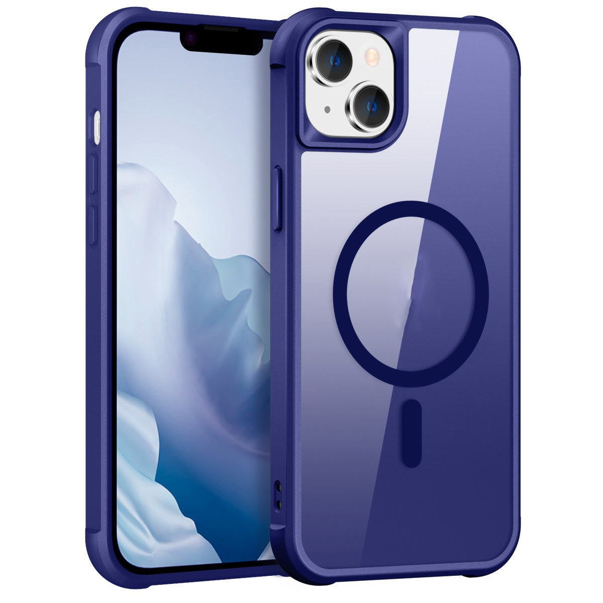 ELECTROPRIME For iPhone 15 Plus MagSafe Magnetic Phone Case(Klein Blue)