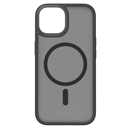 ELECTROPRIME For iPhone 15 Plus MOMAX Magsafe Magnetic PC + TPU + Metal Phone Case(Black)