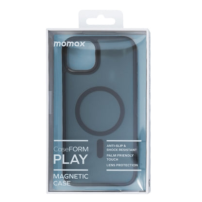 ELECTROPRIME For iPhone 15 Plus MOMAX Magsafe Magnetic PC + TPU + Metal Phone Case(Black)
