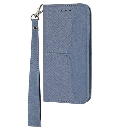 ELECTROPRIME For iPhone 15 Woven Texture Stitching Magnetic Leather Phone Case(Grey)