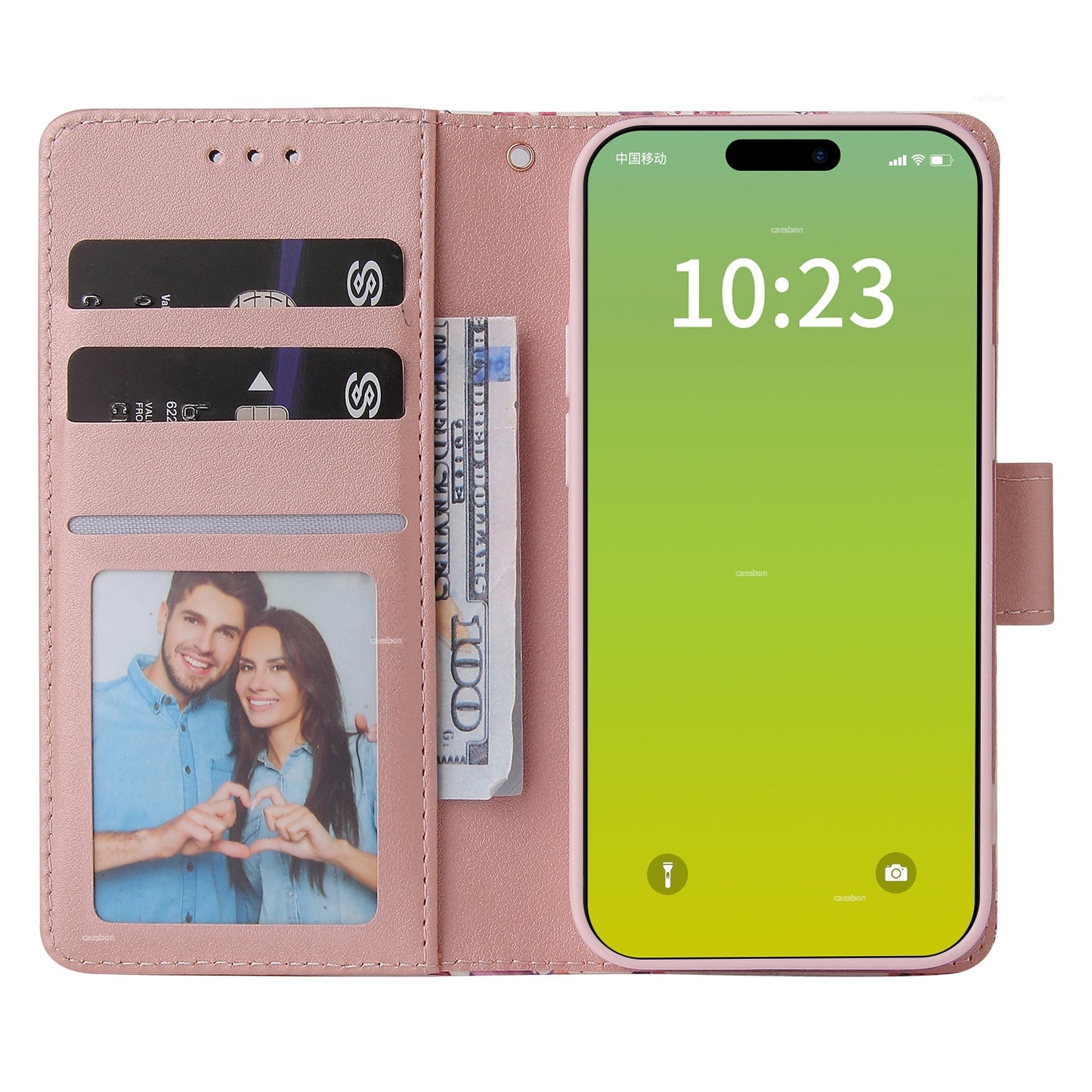 ELECTROPRIME For iPhone 15 Marble Bronzing Stitching Leather Phone Case(Purple)
