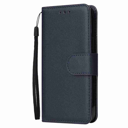 ELECTROPRIME For iPhone 15 Plus Multifunctional Horizontal Flip Leather Phone Case with Three Card Slots(Blue)