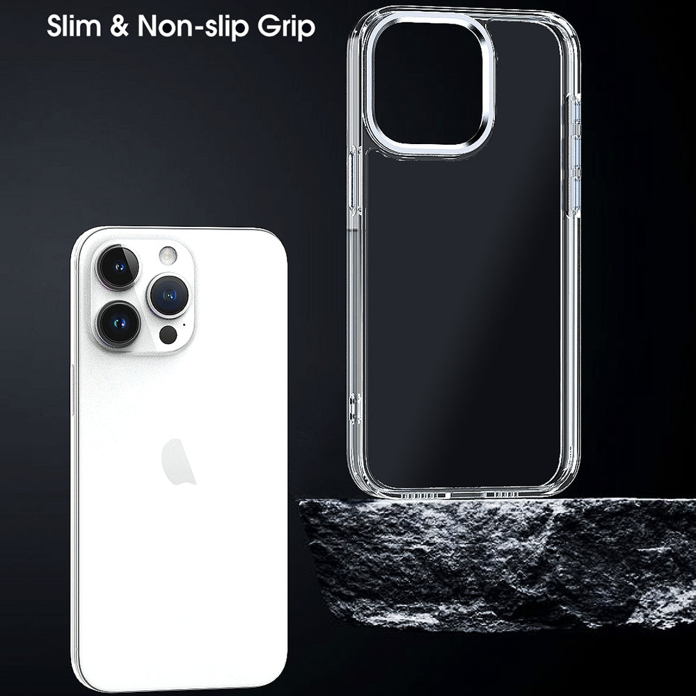 ELECTROPRIME For iPhone 15 Plus High Translucency Acrylic Phone Case(Purple)