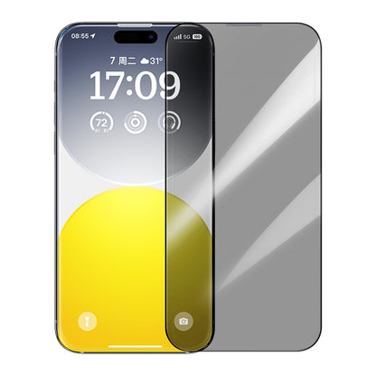 ELECTROPRIME For iPhone 15 Plus Baseus Sapphire Series Dustproof Peep-proof Tempered Glass Film