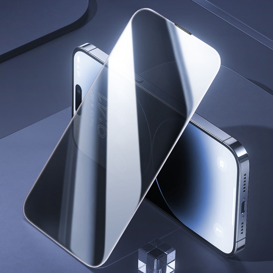ELECTROPRIME For iPhone 15 Plus Baseus Sapphire Series Dustproof Peep-proof Tempered Glass Film