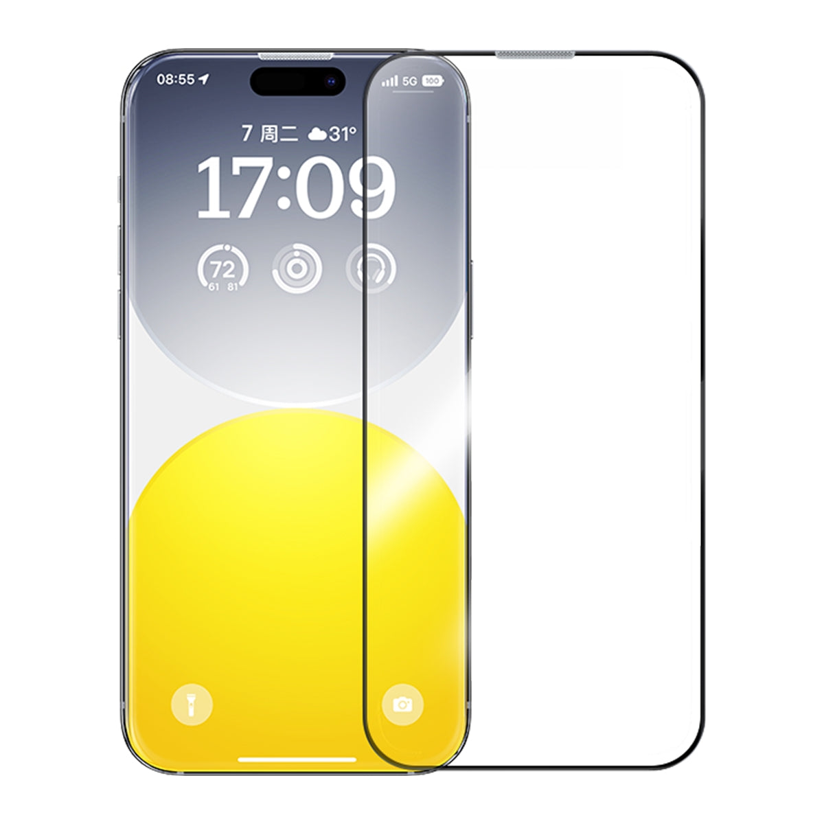 ELECTROPRIME For iPhone 15 Plus Baseus Sapphire Series Dustproof HD Tempered Glass Film