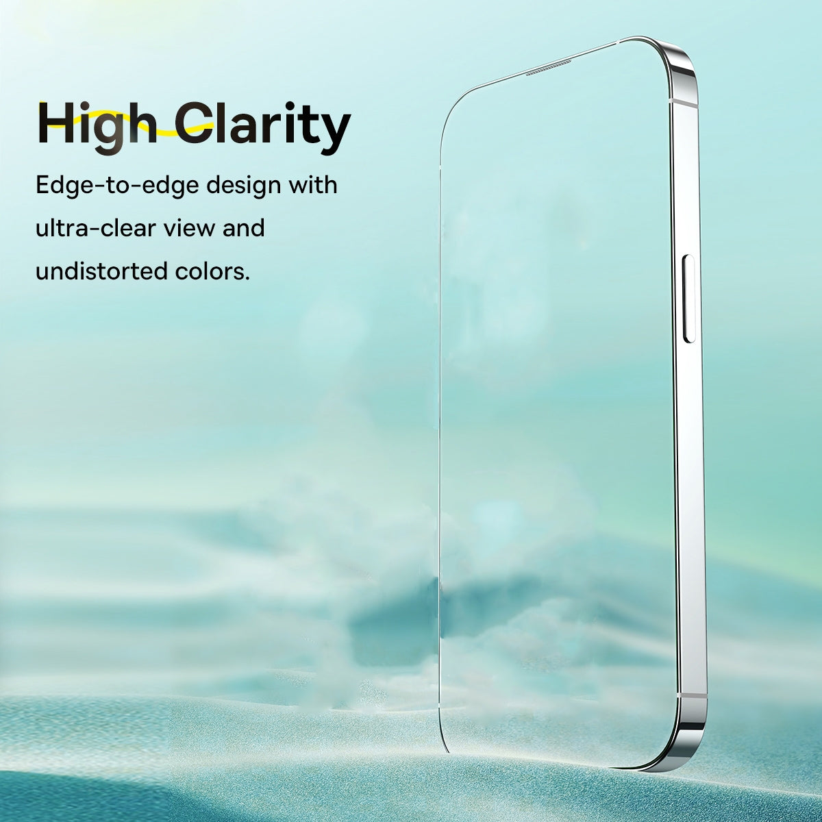 ELECTROPRIME For iPhone 15 Plus Baseus Sapphire Series Dustproof HD Tempered Glass Film
