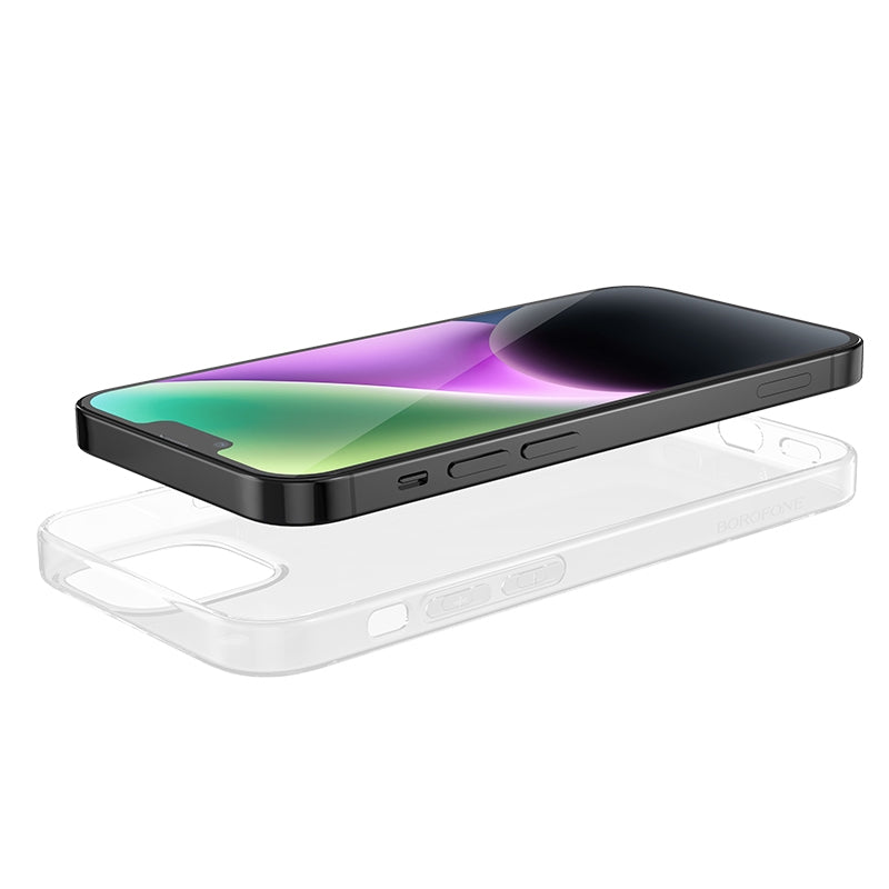 ELECTROPRIME For iPhone 15 Plus BOROFONE Ice Series TPU Phone Case(Transparent)