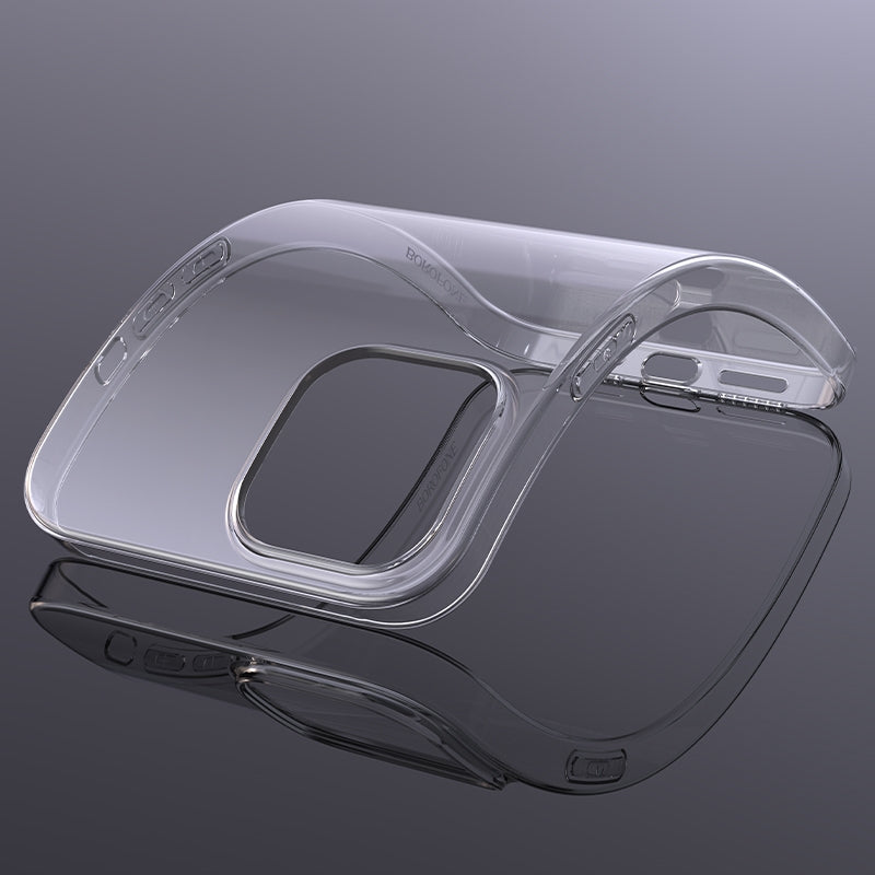 ELECTROPRIME For iPhone 15 Plus BOROFONE Ice Series TPU Phone Case(Transparent)