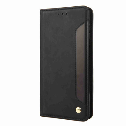 ELECTROPRIME For iPhone 15 Skin Feel Splicing Leather Phone Case(Black)