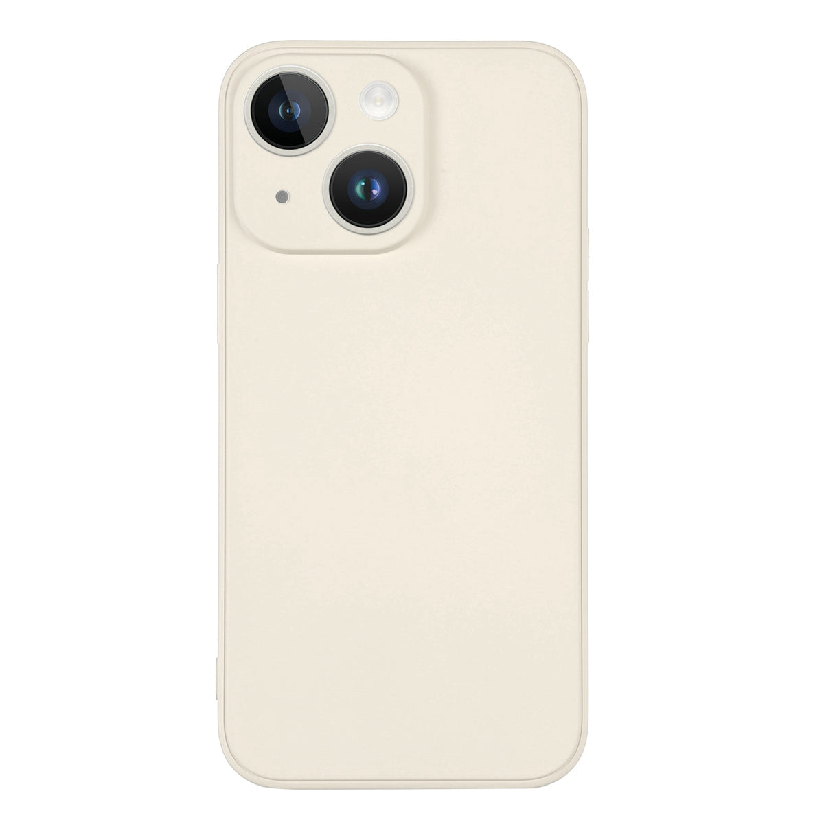 ELECTROPRIME For iPhone 15 Plus Silicone Phone Case with Wrist Strap(White)