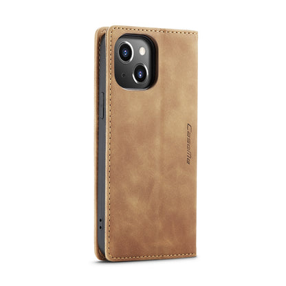 ELECTROPRIME For iPhone 15 Plus CaseMe 013 Multifunctional Horizontal Flip Leather Phone Case(Brown)