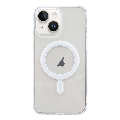 ELECTROPRIME For iPhone 15 Plus MagSafe Magnetic Clear Acrylic TPU Phone Case(Transparent)