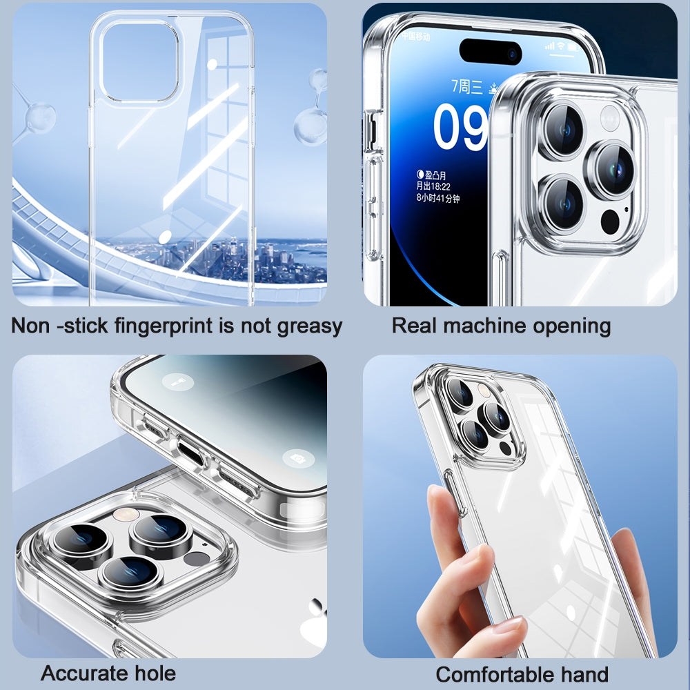 ELECTROPRIME For iPhone 15 Plus TOTU PC-04 Crystal Shield Series TPU + PC Phone Case(Transparent)