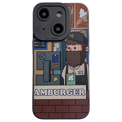 ELECTROPRIME For iPhone 15 Liquid Angel Eyes Apron Clerk TPU Phone Case(Black)