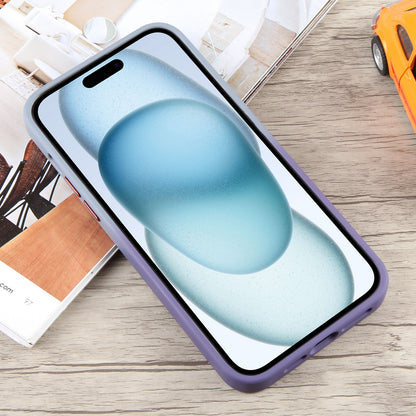 ELECTROPRIME For iPhone 15 Gradient MagSafe Holder Liquid TPU Hybrid PC Phone Case(Blue Purple)