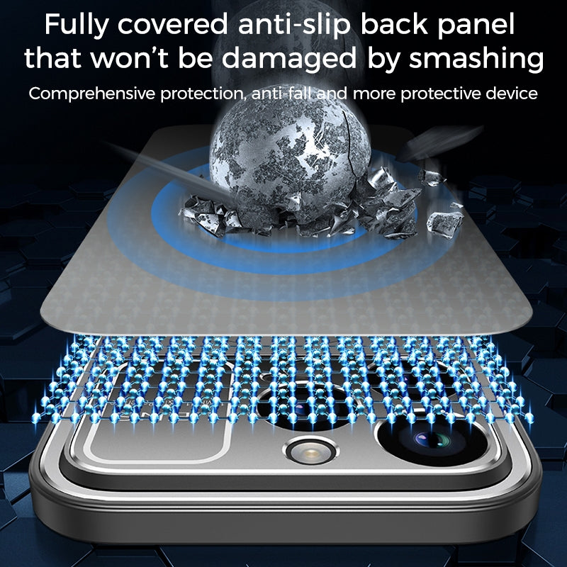 ELECTROPRIME For iPhone 15 Large Window MagSafe Skin Feel PC Phone Case(Black)