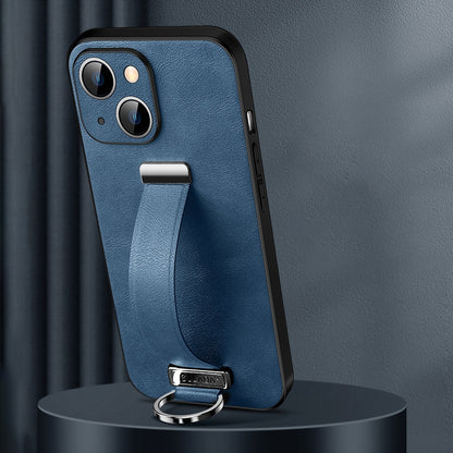 ELECTROPRIME For iPhone 15 Plus SULADA Tide Cool Series PC + Leather Texture Skin Feel Phone Case(Blue)