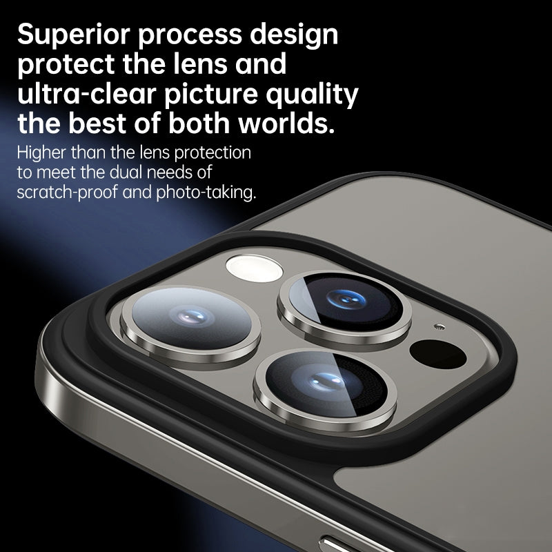 ELECTROPRIME For iPhone 15 Plus SULADA Metal Frame + Nano Glass + TPU Phone Case(Dark Purple)