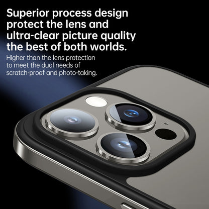 ELECTROPRIME For iPhone 15 Plus SULADA Metal Frame + Nano Glass + TPU Phone Case(Dark Purple)