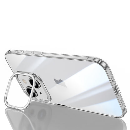 ELECTROPRIME For iPhone 15 SULADA PC + Aluminum Alloy Lens Holder Phone Case(Silver)