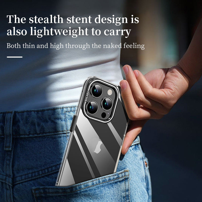 ELECTROPRIME For iPhone 15 Plus SULADA PC + Aluminum Alloy Lens Holder Phone Case(Dark Purple)
