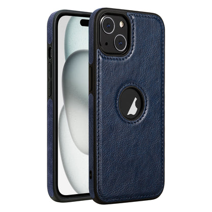 ELECTROPRIME For iPhone 15 Plus Leather Texture Stitching Phone Case(Blue)