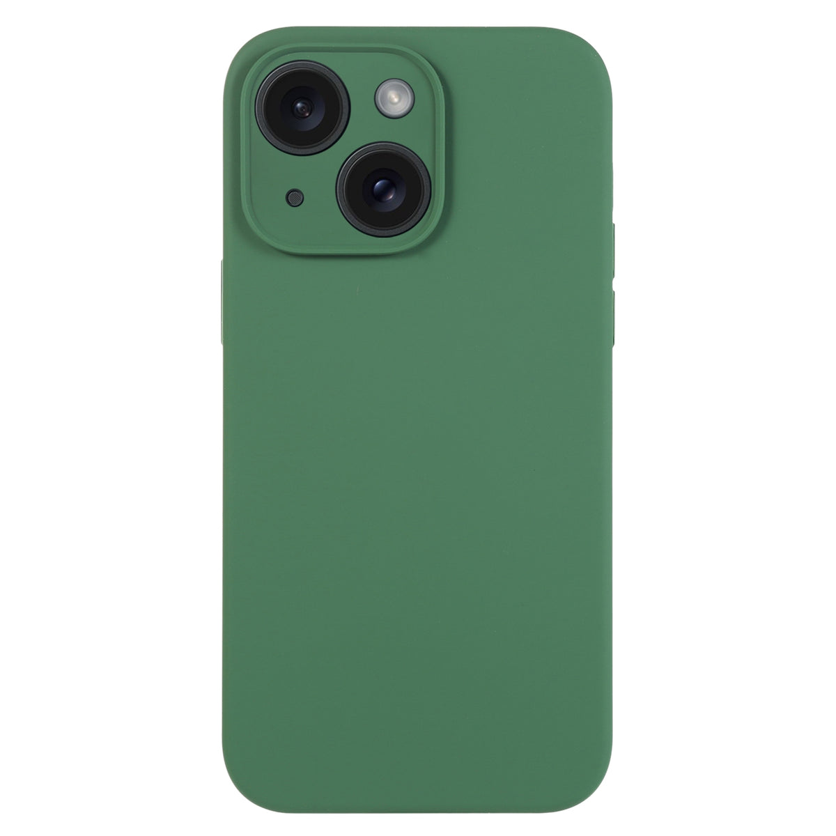 ELECTROPRIME For iPhone 15 Plus Pure Color Liquid Silicone Fine Pore Phone Case(Clover Green)