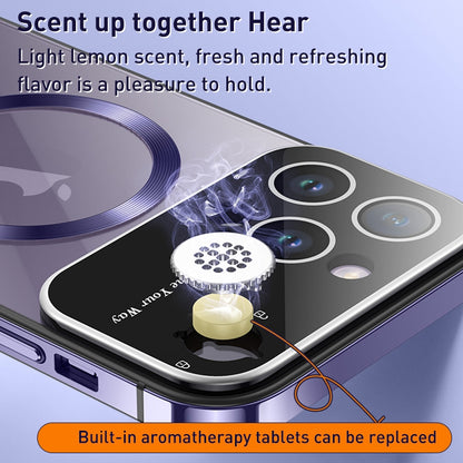 ELECTROPRIME For iPhone 15 Aromatherapy MagSafe Magnetic Phone Case(Sierra Blue)