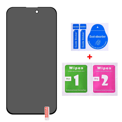 ELECTROPRIME For iPhone 15 Pro Max / 15 Plus 25pcs Full Cover Anti-spy Silk Screen Tempered Glass Film