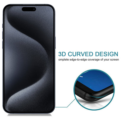 ELECTROPRIME For iPhone 15 Pro Max / 15 Plus 25pcs Full Cover Anti-spy Silk Screen Tempered Glass Film