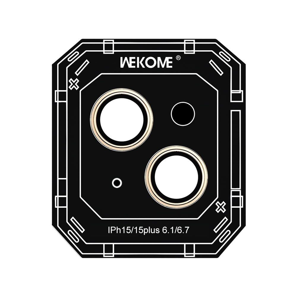 ELECTROPRIME For iPhone 15 WEKOME WTPC-007 Armor Corning Metal Lens Cover Film(Gold)