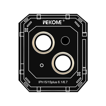 ELECTROPRIME For iPhone 15 WEKOME WTPC-007 Armor Corning Metal Lens Cover Film(Gold)